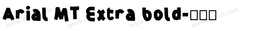 Arial MT Extra bold字体转换